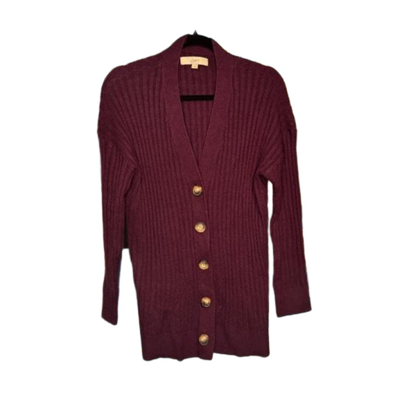 Loft Large Button-up Cardigan- Gently Preloved Sweater - Picture 1 of 5